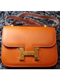Hermes Constance Bag Smooth Leather H9998S Orange Tl1151JD63