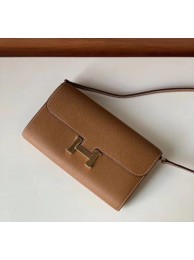 Hermes Constance to go mini Bag H4088 brown Tl515vK93