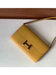 Hermes Constance to go mini Bag H4088 yellow Tl519fH28