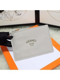 Hermes Cosmetic Bag H3700 Light Grey Tl624Is79