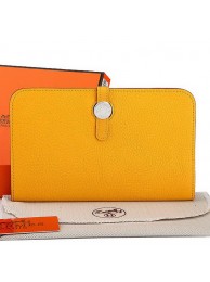 Hermes Dogon Combined Wallet A508 Yellow Tl2272dX32