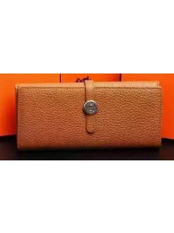 Hermes Dogon Original Leather Wallet H509 Brown Tl2073vX95