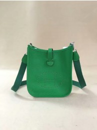 Hermes Evelyne original togo leather mini Shoulder Bag H15698 green Tl451rf34