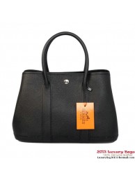 Hermes Garden Party 30CM Bag Calf Leather A1288 Black Tl1882ff76