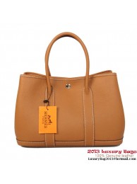 Hermes Garden Party 30CM Bag Calf Leather A1288 Camel Tl1869UW57
