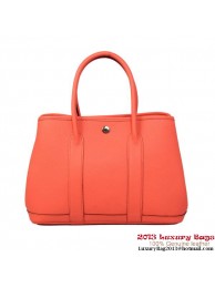 Hermes Garden Party 30CM Bag Calf Leather A1288 Light Red Tl1868dN21