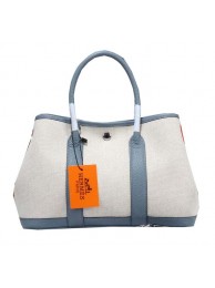 Hermes Garden Party 30cm Tote Bag Canvas SkyBlue Tl1379fj51