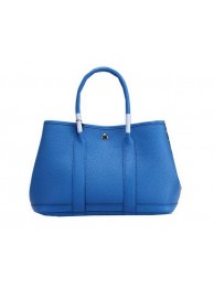 Hermes Garden Party 30cm Tote Bags Grainy Leather Blue Tl1345Kd37