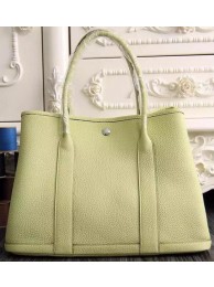 Hermes Garden Party 36cm 30cm Tote Bag Original Leather Light Yellow Tl1048Ri95