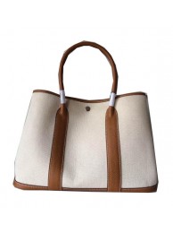 Hermes Garden Party 36CM Bag Canvas Leather H11M Wheat Tl1504UW57