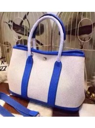 Hermes Garden Party 36cm Tote Bags Canvas HGP1927 Blue Tl993Rk60