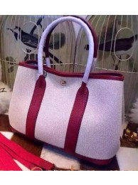 Hermes Garden Party 36cm Tote Bags Canvas HGP1927 Burgundy Tl997rJ28