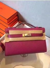 Hermes Kelly 22cm Tote Bag Original Leather KL22 Rose Tl940Lp50