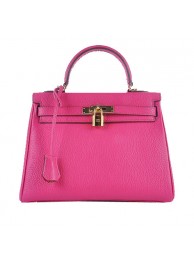 Hermes Kelly 28cm Shoulder Bags Rose Grainy Leather Gold Tl1569Oq54