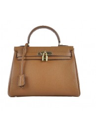 Hermes Kelly 28cm Shoulder Bags Wheat Grainy Leather Gold Tl1565oJ62