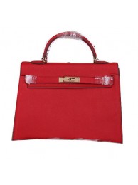 Hermes Kelly 32cm Shoulder Bags Grained Leather Burgundy Tl1433qB82