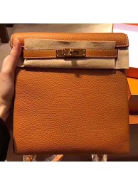 Hermes Kelly Ado Backpack H2398 Orange Tl680lU52