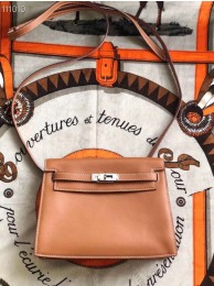 Hermes Kelly Danse Original Leather 22CM KL22 Brown Tl554nQ90