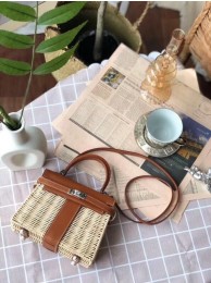 Hermes kelly picnic bag 9810 brown Tl675Av26