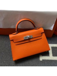 Hermes Kelly Tote Bag Original epsom Leather KL20 Orange Tl784EB28