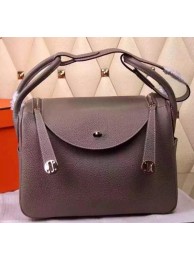 Hermes Lindy 30CM Leather Shoulder Bag H0881 Grey Tl960sf78