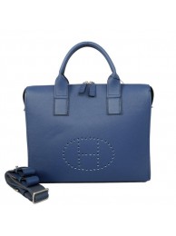 Hermes Mens Briefcase Calf Leather H1705A Royalblue Tl1775lU52
