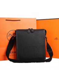 Hermes Original Calf Leather Messenger Bag M86681 Black Tl1710Kd37