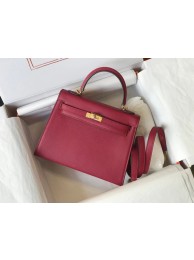 Hermes Original Epsom Leather KEL2578 Burgundy Tl105oJ62