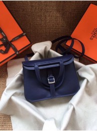 Hermes Original Halzan mini bag H069523 blue Tl722XW58