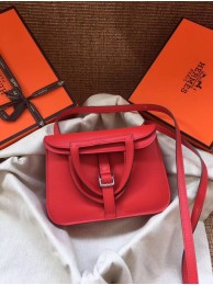 Hermes Original Halzan mini bag H069523 red Tl726Qu69