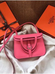 Hermes Original Halzan mini bag H069523 rose azalee Tl721DS71