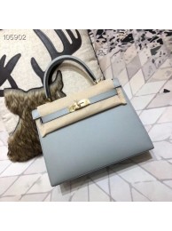 Hermes original Kelly Epsom Leather KL32 light blue Tl691nV16