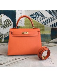 Hermes original Kelly Epsom Leather KL32 orange Tl619sp14