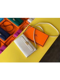 Hermes Original kelly espom leather to go woc Bag H4087 cream Tl525Sy67