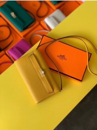 Hermes Original kelly espom leather to go woc Bag H4087 yellow Tl532Zw99