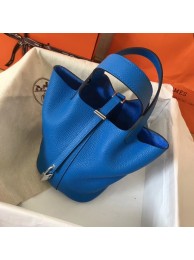 Hermes Picotin Lock PM Bags Original Leather H8688 blue Tl663pk20