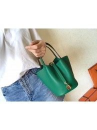 Hermes Picotin Lock PM Bags Original Leather H8688 green Tl662nE34