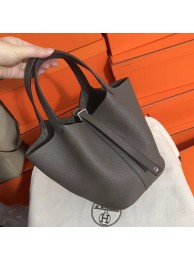 Hermes Picotin Lock PM Bags Original Leather H8688 grey Tl666HW50