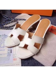 Hermes Sandals Togo Leather HO0471 White Tl3409yC28