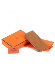 Hermes Togo Leather Perforated Zippy Wallet 9032 Coffee Tl2347UF26