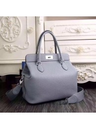 Hermes Toolbox Bag Original Togo Leather H3259 Light Blue Tl839Oq54