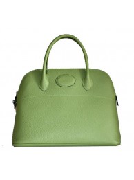 Hot Hermes Bolide 37CM Calfskin Leather Tote Bags H509084 Green Tl1449io40