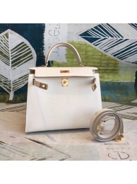 Hot Hermes original Kelly Epsom Leather KL32 white Tl620cT87