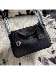 Hot Replica Hermes Mini Lindy Original Togo Leather Bag 5088 Black Tl579wR89