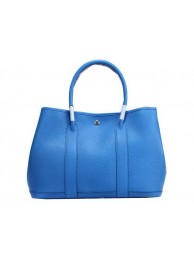 Imitation 1:1 Hermes Garden Party 36cm Tote Bag Grainy Leather Blue Tl1383LT32