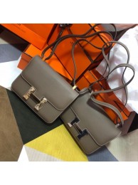 Imitation 1:1 Hermes Original Espom Leather Constance Bag 5333 gray Tl288LT32