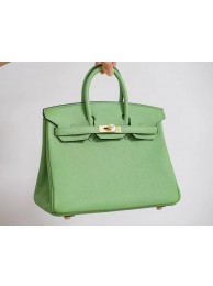 Imitation AAA Hermes Birkin 25CM Togo Leather H5601 green Tl538kf15