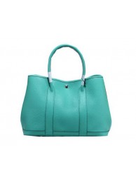 Imitation Hermes Garden Party 36cm Tote Bag Grainy Leather Light Blue Tl1360EY79