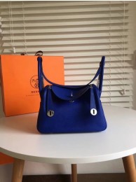 Imitation Hermes Lindy Original Togo Leather Bag 5086 Blue Tl795SU34