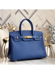 Imitation Hermes original Epsom Leather HB35O blue&gold Metal Tl564SU87